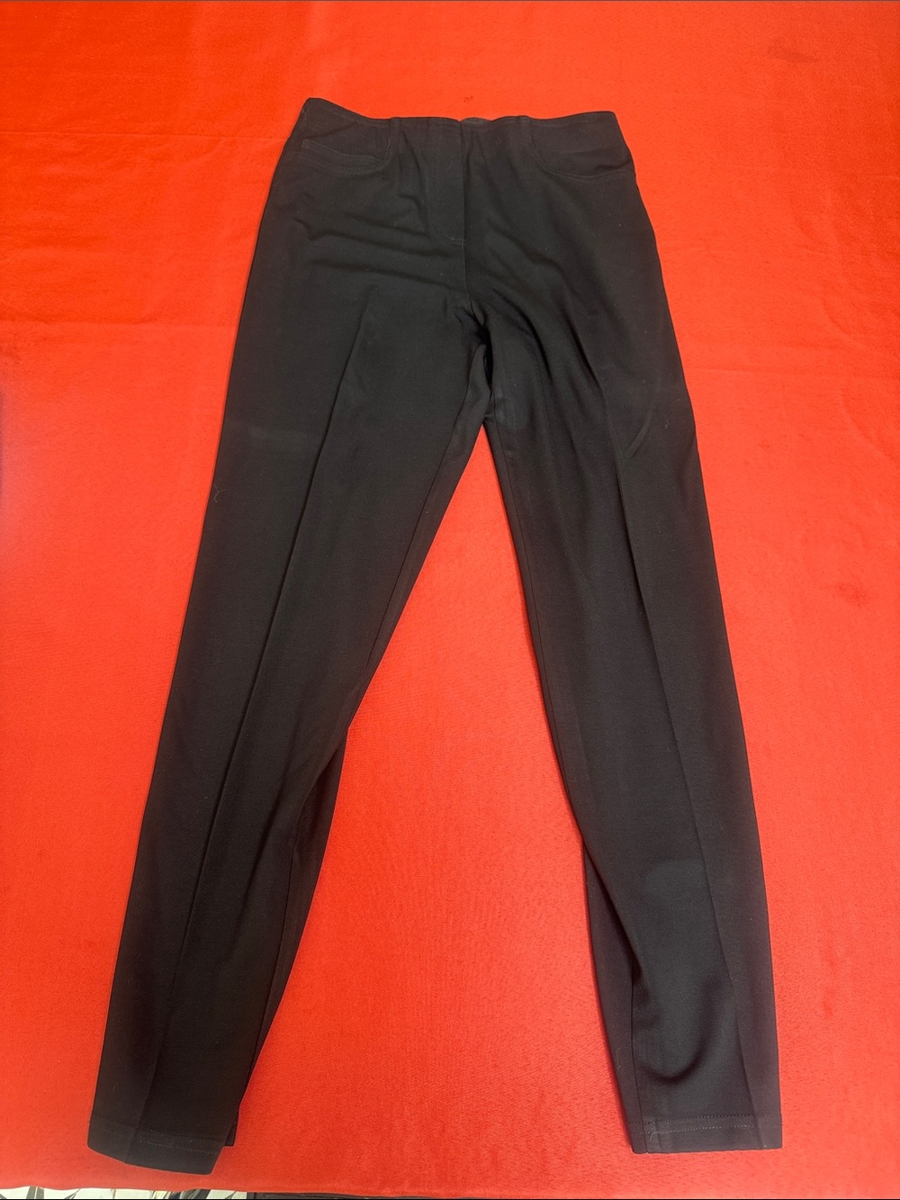 Peace of Cloth Black Straight-Leg Women's Pants